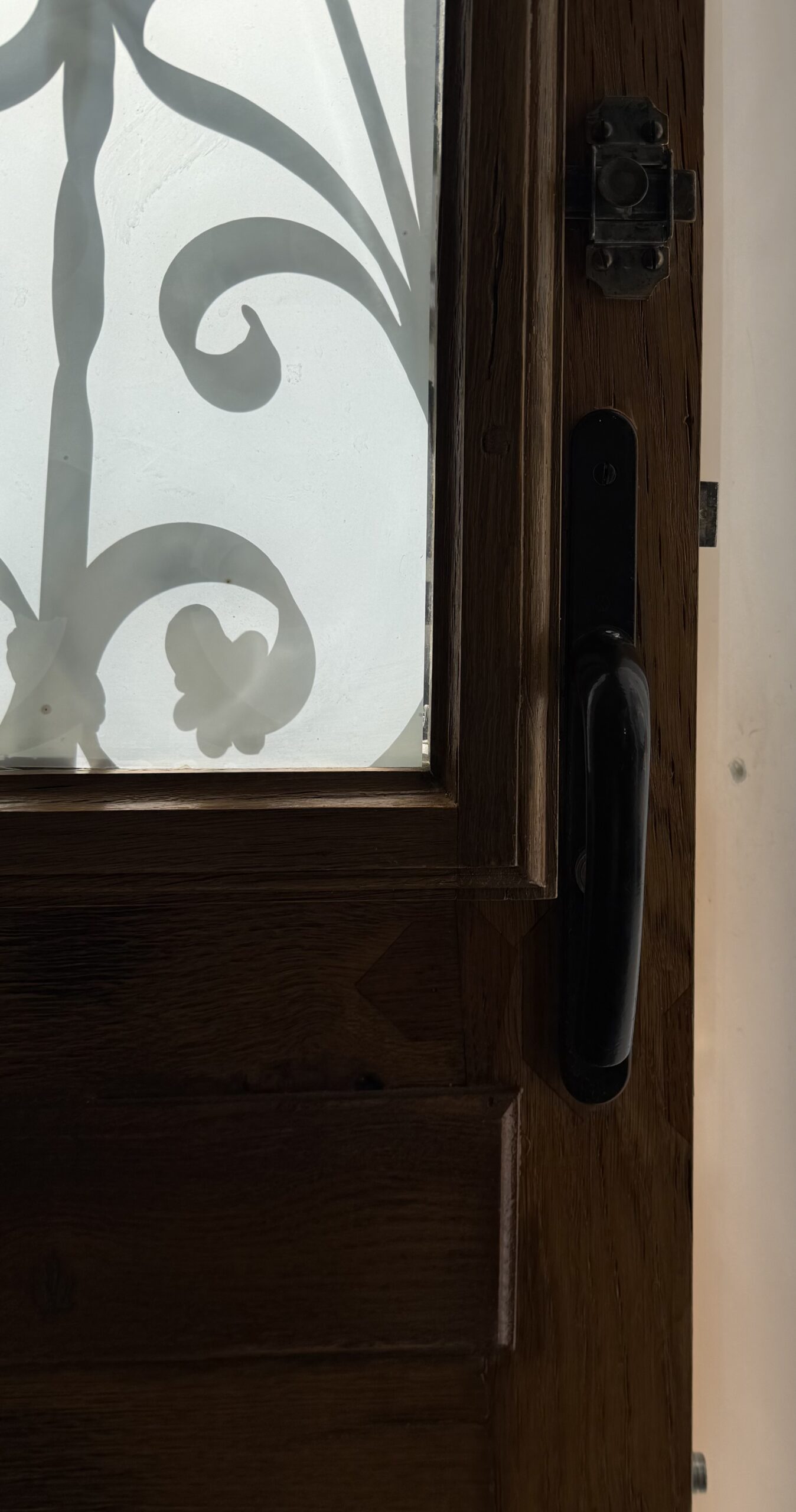 Poignée de la porte d'entrée