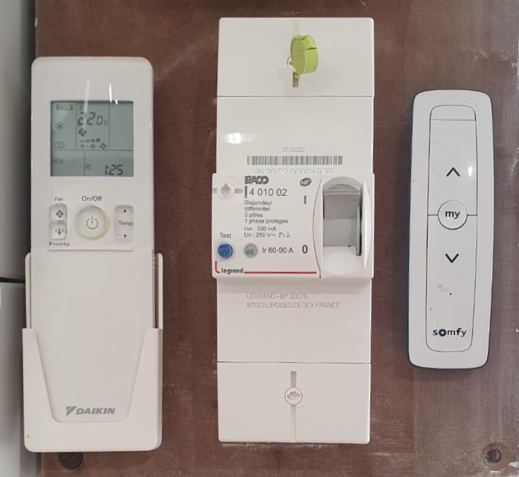 Télécommande de la climatisation